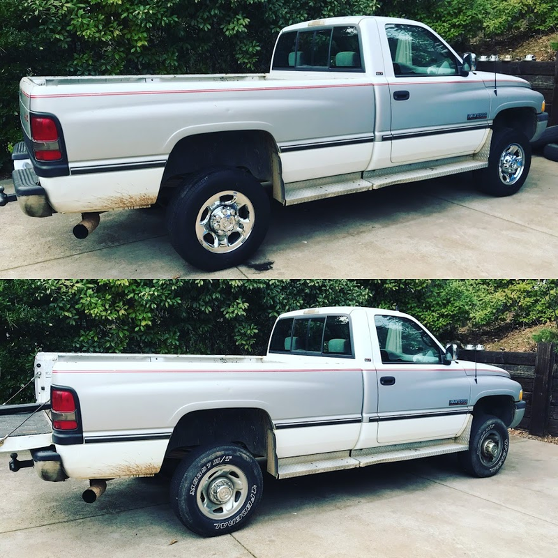 Old on bottom. New wheels on top.